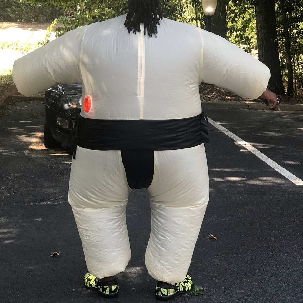 Sumo Suit Inflatable Halloween Outfit Costume - Picture 2 of 5